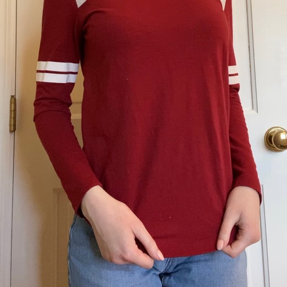 Varsity Red V Neck - Picture 3 of 3